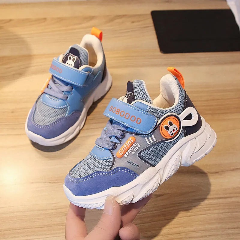 Damen Sneaker Sportlich Klett atmungsaktiv Tiermotiv