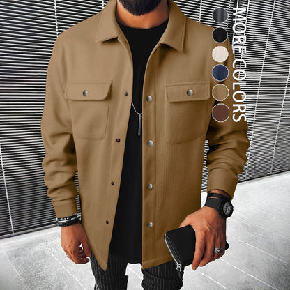 Herren Jacke Modern Stilvoll Outerwear Schwarz
