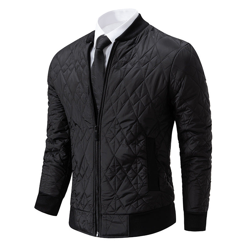 Herren Steppjacke Modern mit Hochkragen und modischem Design