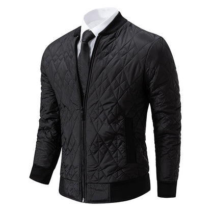 Herren Steppjacke Modern mit Hochkragen und modischem Design