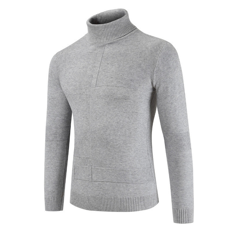 Herren Rollkragenpullover Weich Modern Strick