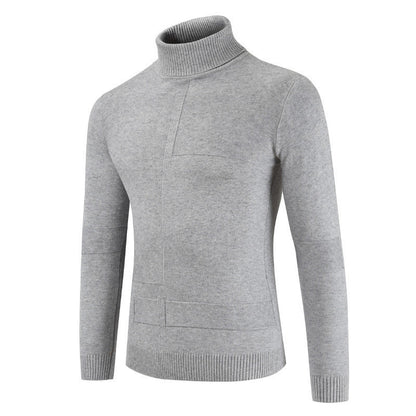 Herren Rollkragenpullover Weich Modern Strick