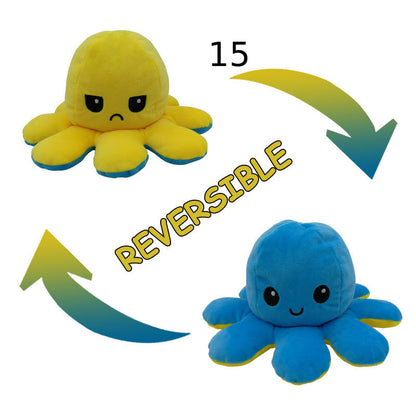 Reversibler Plüsch Octopus Kuscheltier Einzigartig