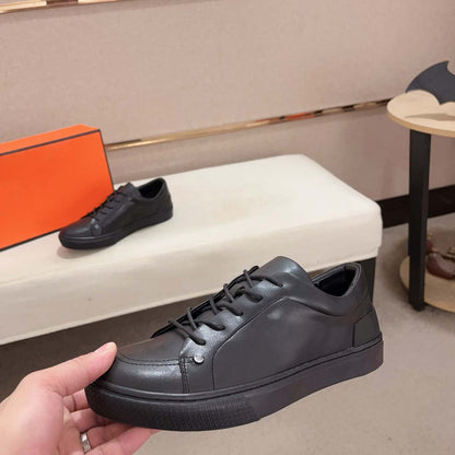 Damen Sneaker Elegante Leder Schuhe Minimalistisch