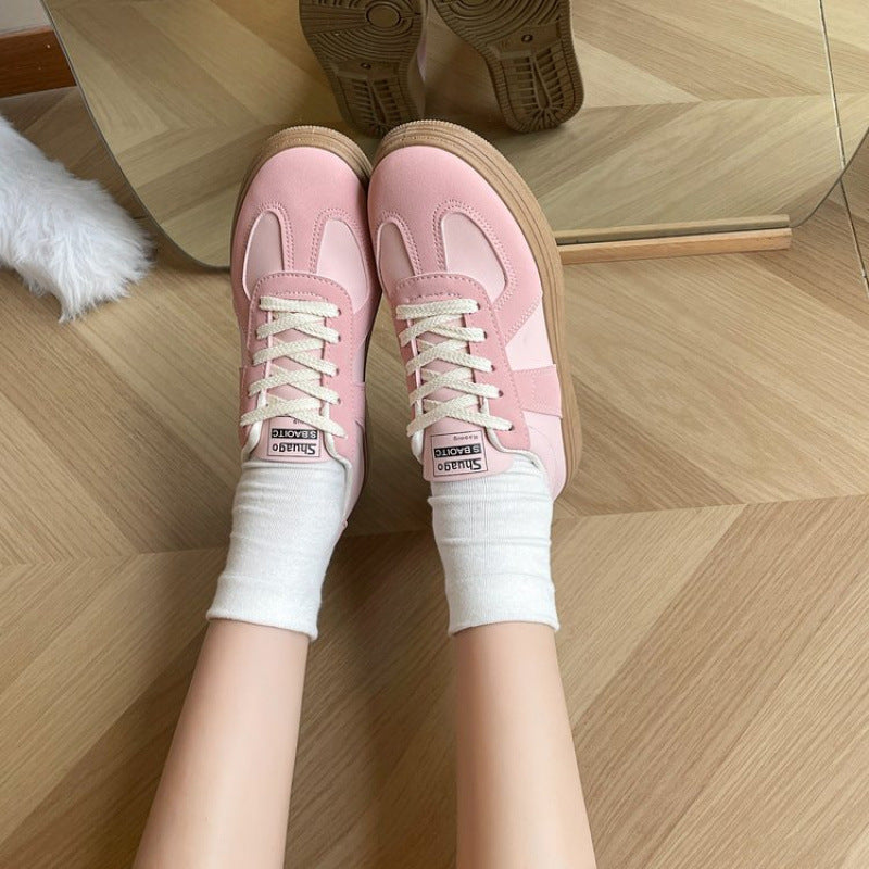 Damen Sneaker Klassisch Bequem Sportlich Weiß - BerlinGlamour