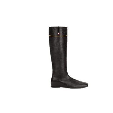Damen Stiefel Overknee Leder Schwarz Elegante Mode
