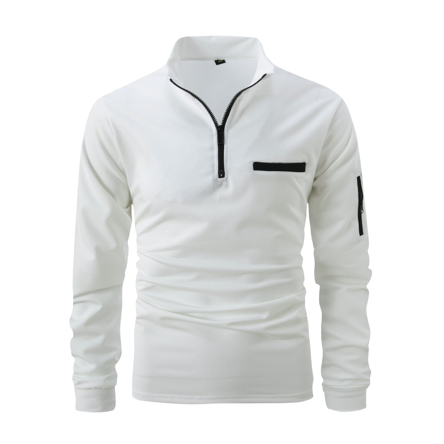 Herren Langarmshirt Sportlich Funktionstasche