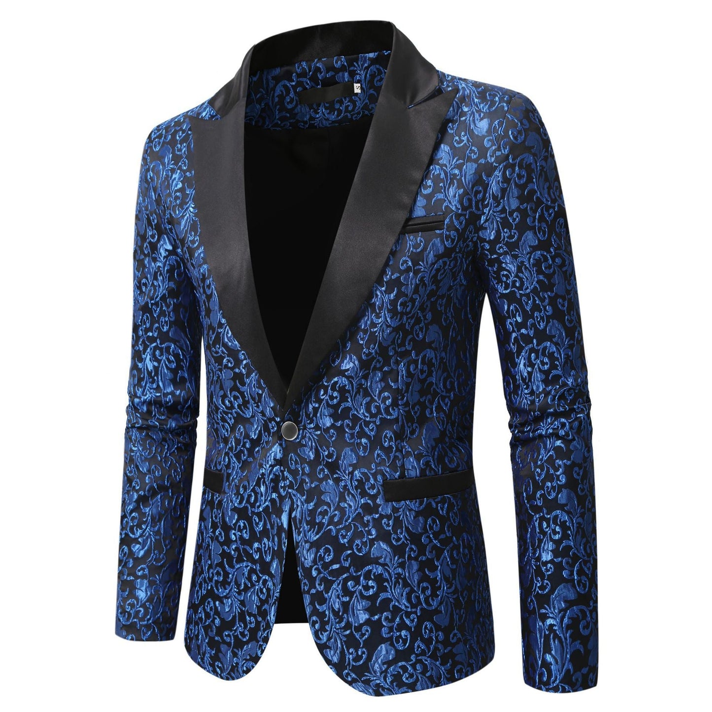 Herren Blazer Elegant Floral Muster Berlin Stil