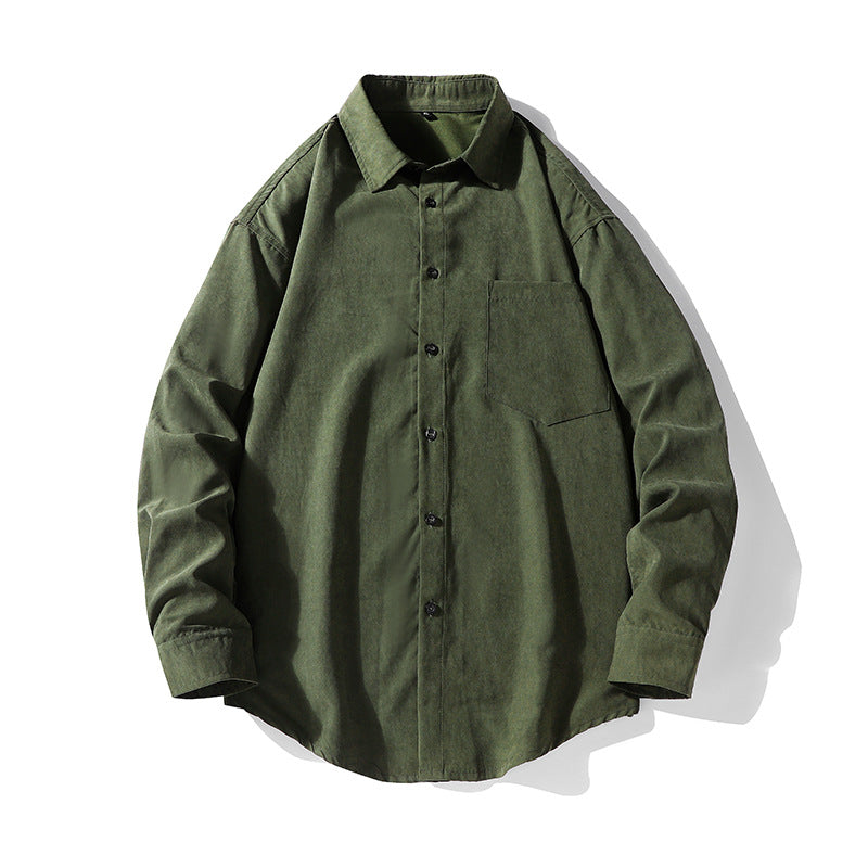 Herren Hemdbluse Robustes Baumwollhemd Lässig Modern