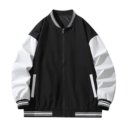 Herren Jacke Sportlich Gestreift Übergangsjacke Modern