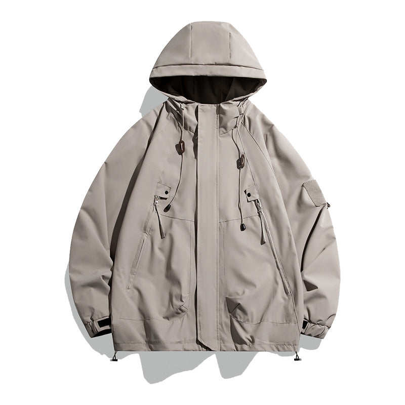 Herren Outdoorjacke Vielseitig Verstellbar Große Taschen