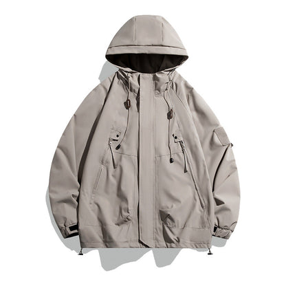 Herren Outdoorjacke Vielseitig Verstellbar Große Taschen