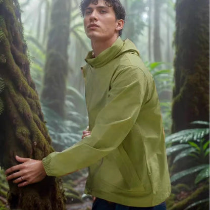 Herren Outdoor-Jacke Wetterfest Verstellbares Kapuzen-System