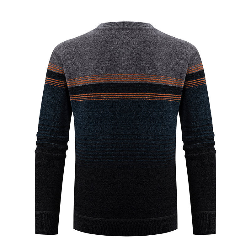 Herren Pullover Strukturdesign Mehrfarbig Modern