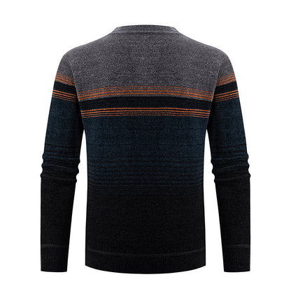 Herren Pullover Strukturdesign Mehrfarbig Modern