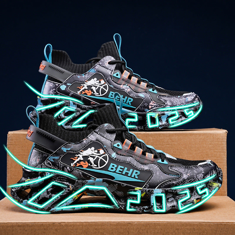 Damen Sneaker Laufschuhe mit Licht Effekt und Dämpfung