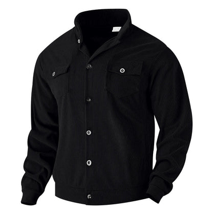 Herren Cordjacke Modern Schnitt mit Brusttaschen