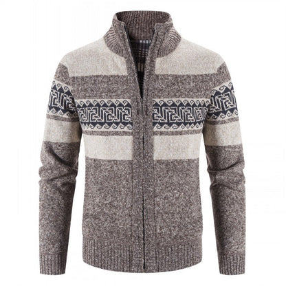Herren Strickjacke Modern Hochkragen Stylish
