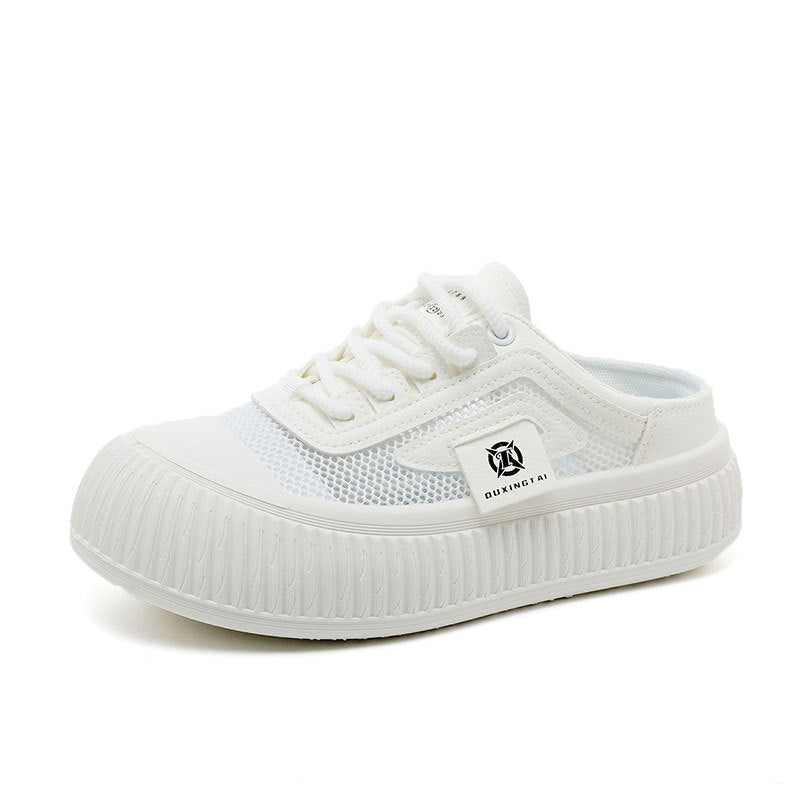 Damen Sneaker Lässig Atmungsaktiv Gummisohle Schwarz - BerlinGlamour
