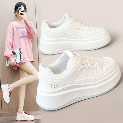 Damen Plateau Sneaker Rutschfest Komfortabel Modisch