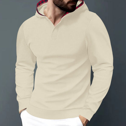 Herren Kapuzensweater Strukturiert Komfortabel Modern