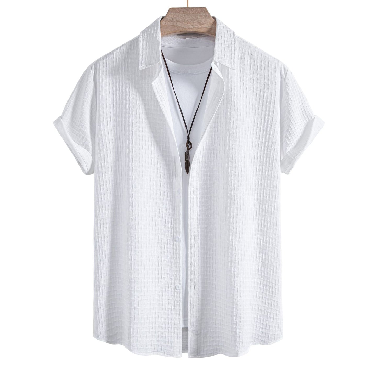 Herren Kurzarmhemd Atmungsaktiv Elegant Modern - BerlinGlamour