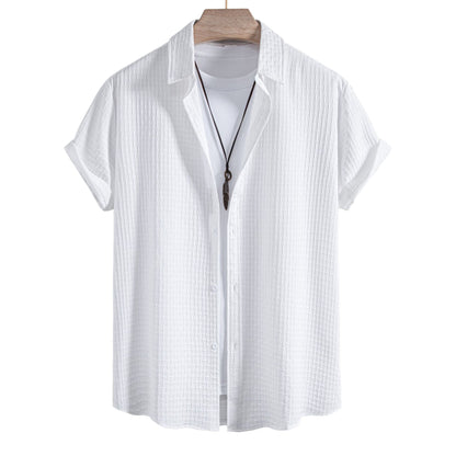 Herren Kurzarmhemd Atmungsaktiv Elegant Modern - BerlinGlamour