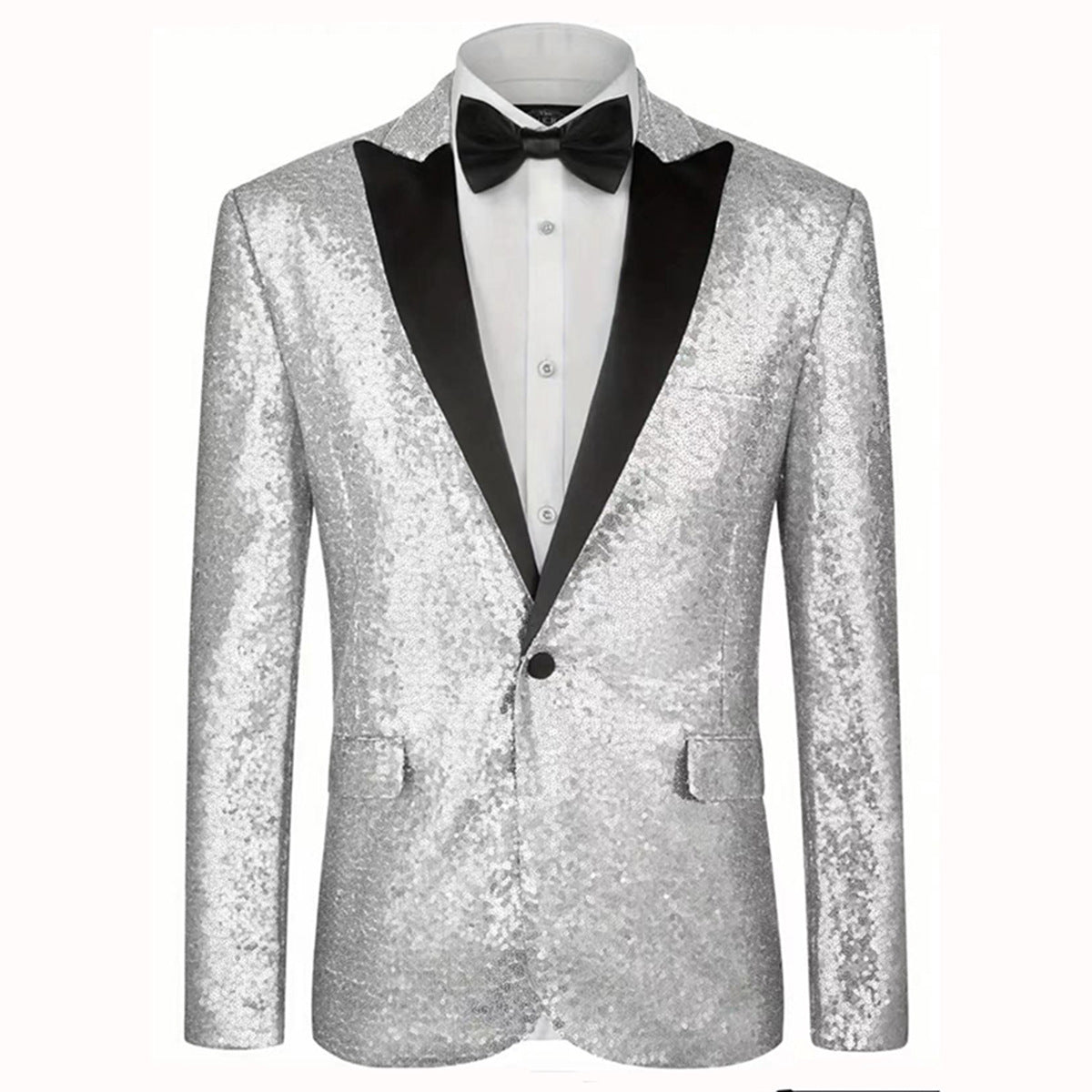 Herren Anzug mit Pailletten, Festlich Elegant Glitzernd