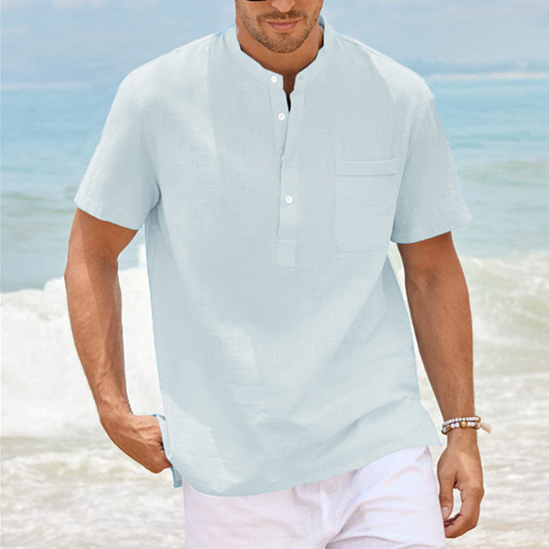 Herren Kurzarm Hemd Modern Casual Style - BerlinGlamour