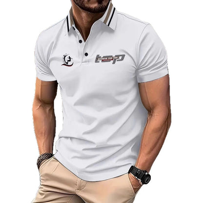 Herren Poloshirt Kurzarm Sportlich Grafikdesign Berlin