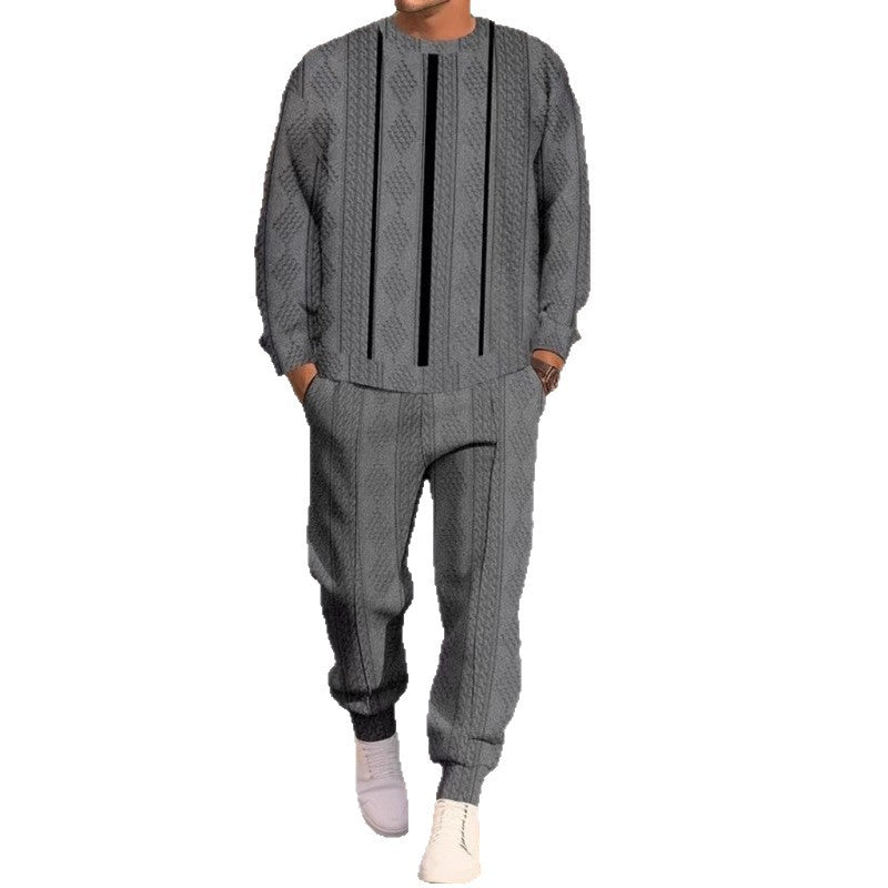 Herren Sweatanzug Modern Streifenmuster Bequem