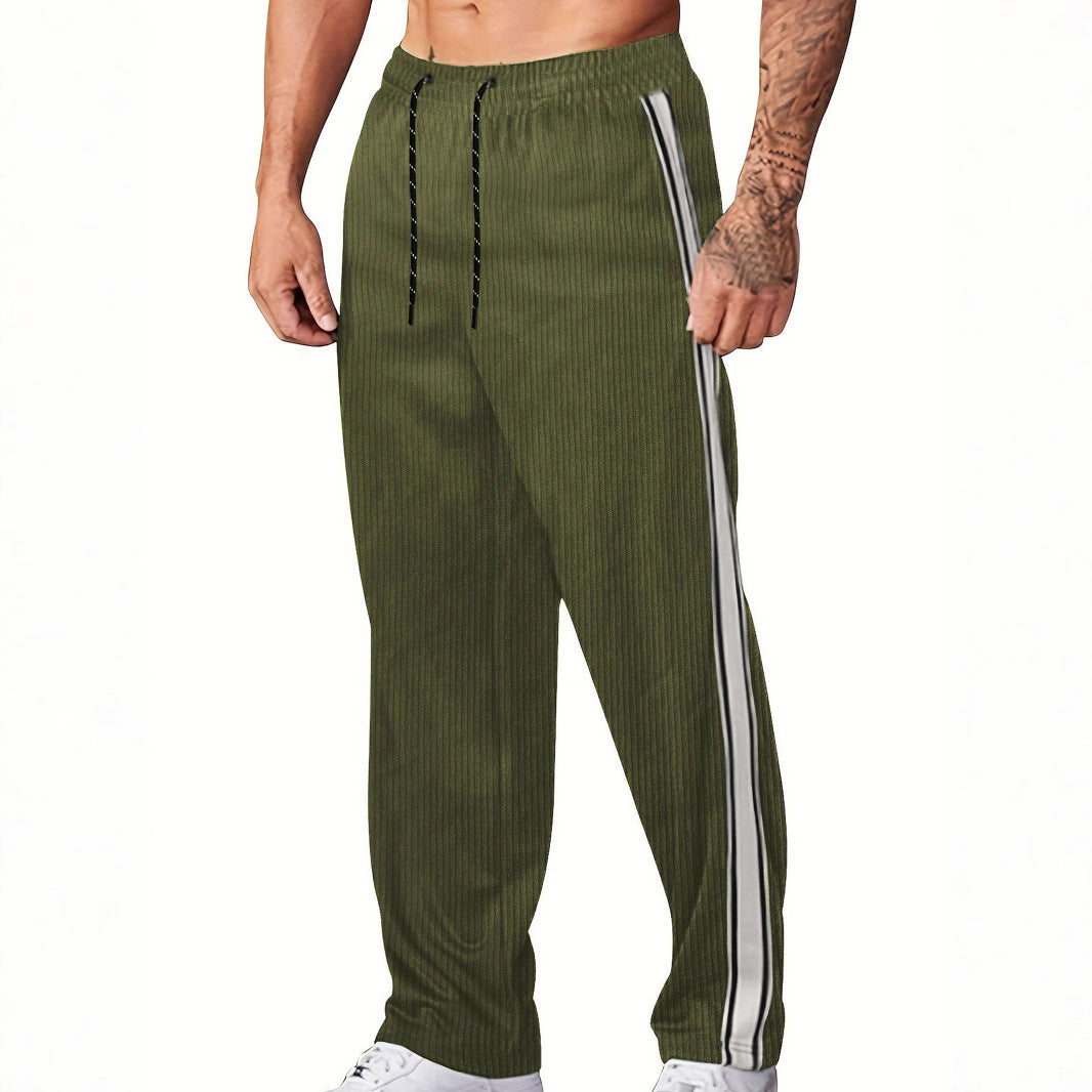 Herren Sportliche Jogginghose mit Streifen und elastischem Bund
