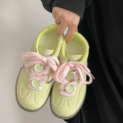 Damen Sneaker mit Apfel-Design Trendy Schuhe Frauen