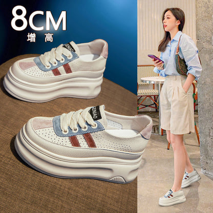 Damen Sneaker Extra Sohle Hoch Modisch