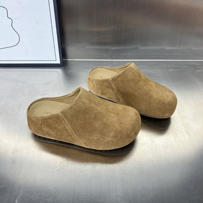 Damen Clogs Wildleder Bequem Rutschfest Anatomisch
