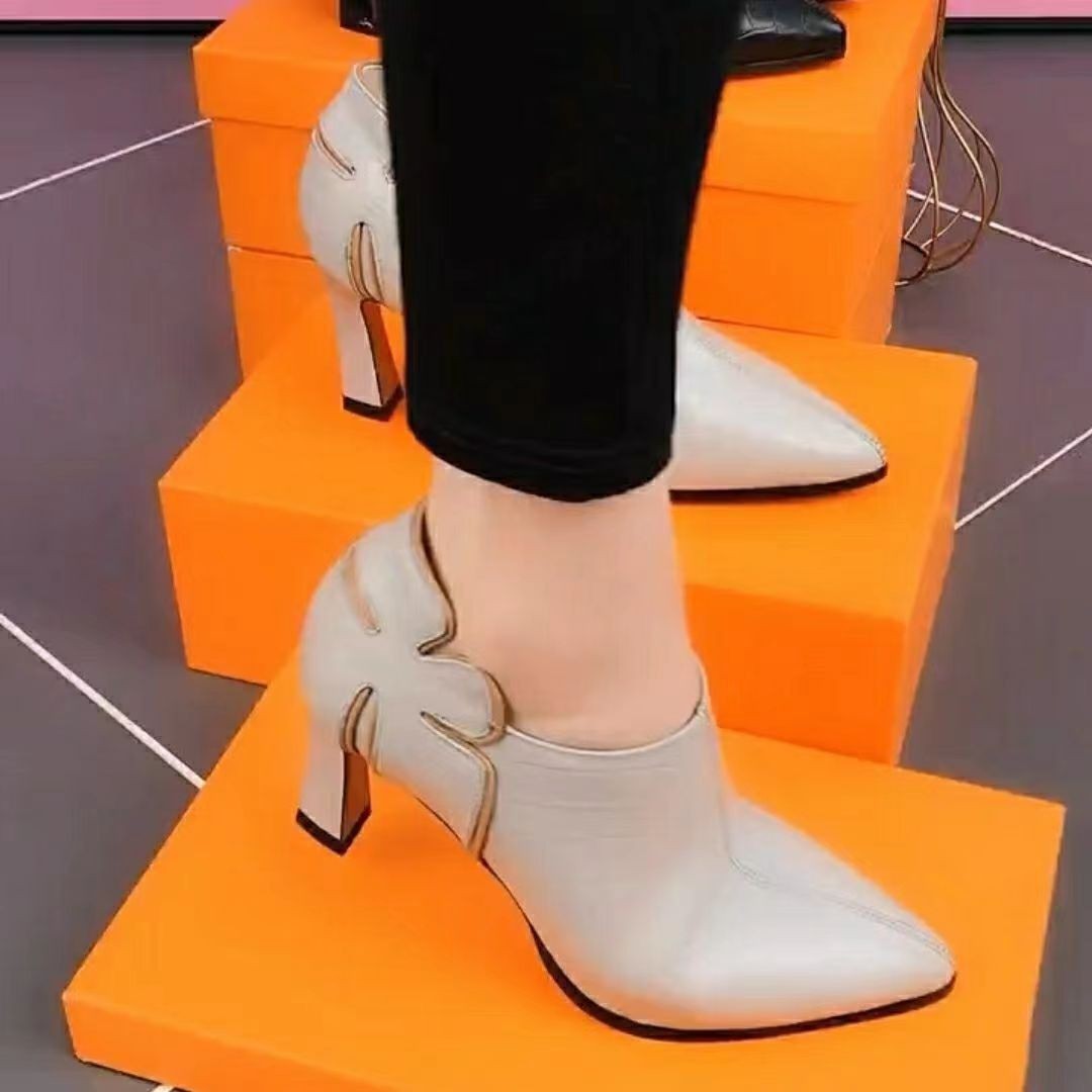 Damen Absatzstiefel Hoch Hacken Stilvolle Elegante Schuhe