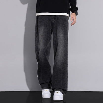 Herren Jeans Weite Bein Moderner Used Look