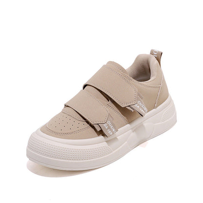 Damen Sneaker Plattform Schuhe Klettverschluss Modern