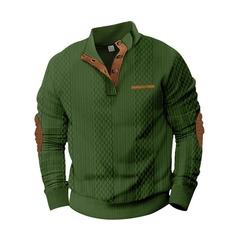 Moderner Herren Pullover Strukturiert Winter