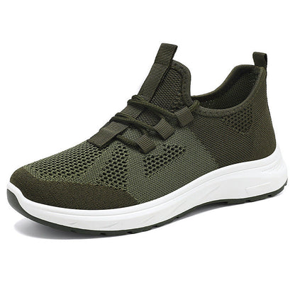 Damen Laufschuhe Atmungsaktiv Elastisch Schwarz Sport