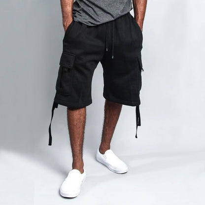 Herren Cargo Shorts Modern mit Taschen und Kordelzug
