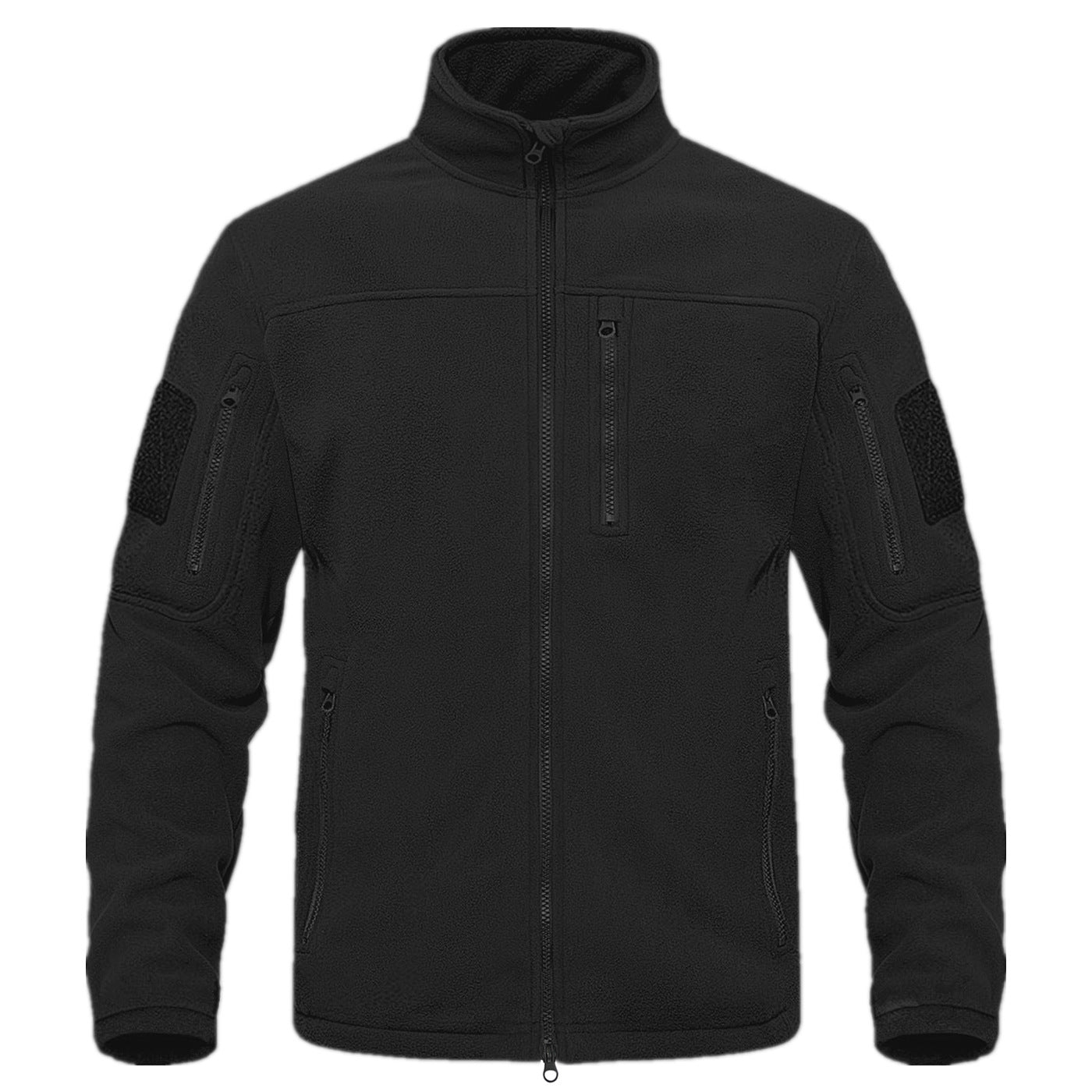 Herren Fleecejacke Vieltaschig Warm Hochschließend