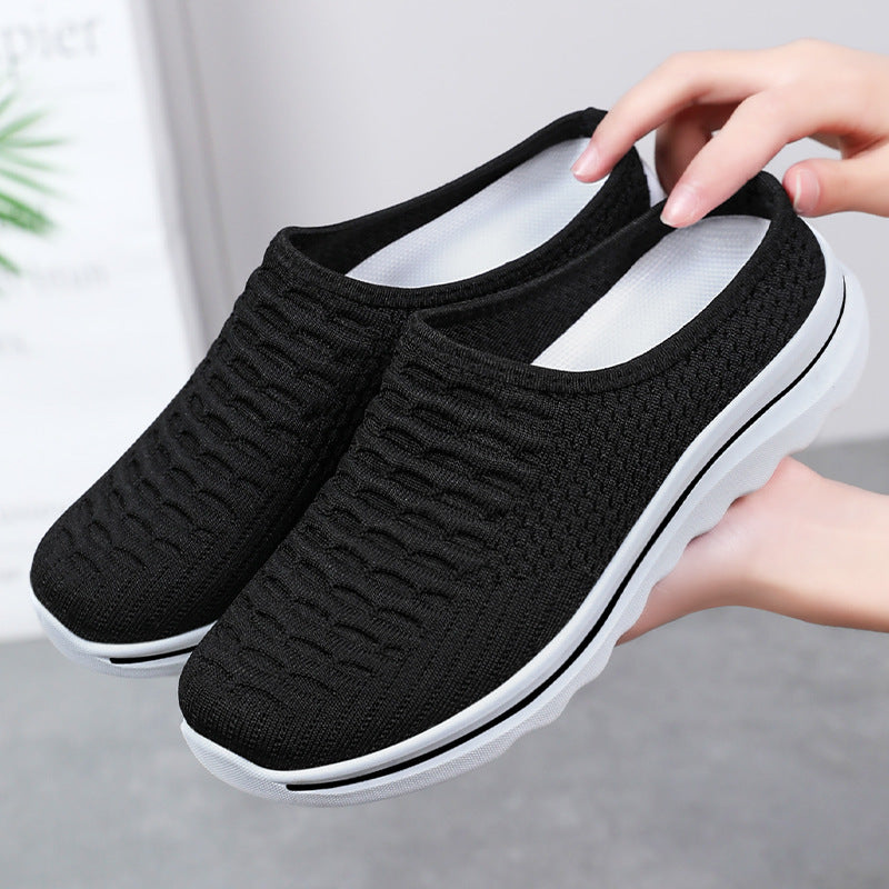 Damen Slip-On Schuhe Atmungsaktiv Leicht Mode