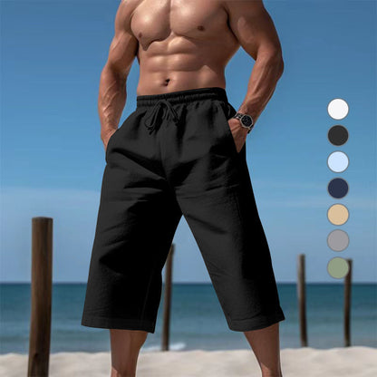 Herren Sommer-Shorts Bequem Elastisch Mit Taschen