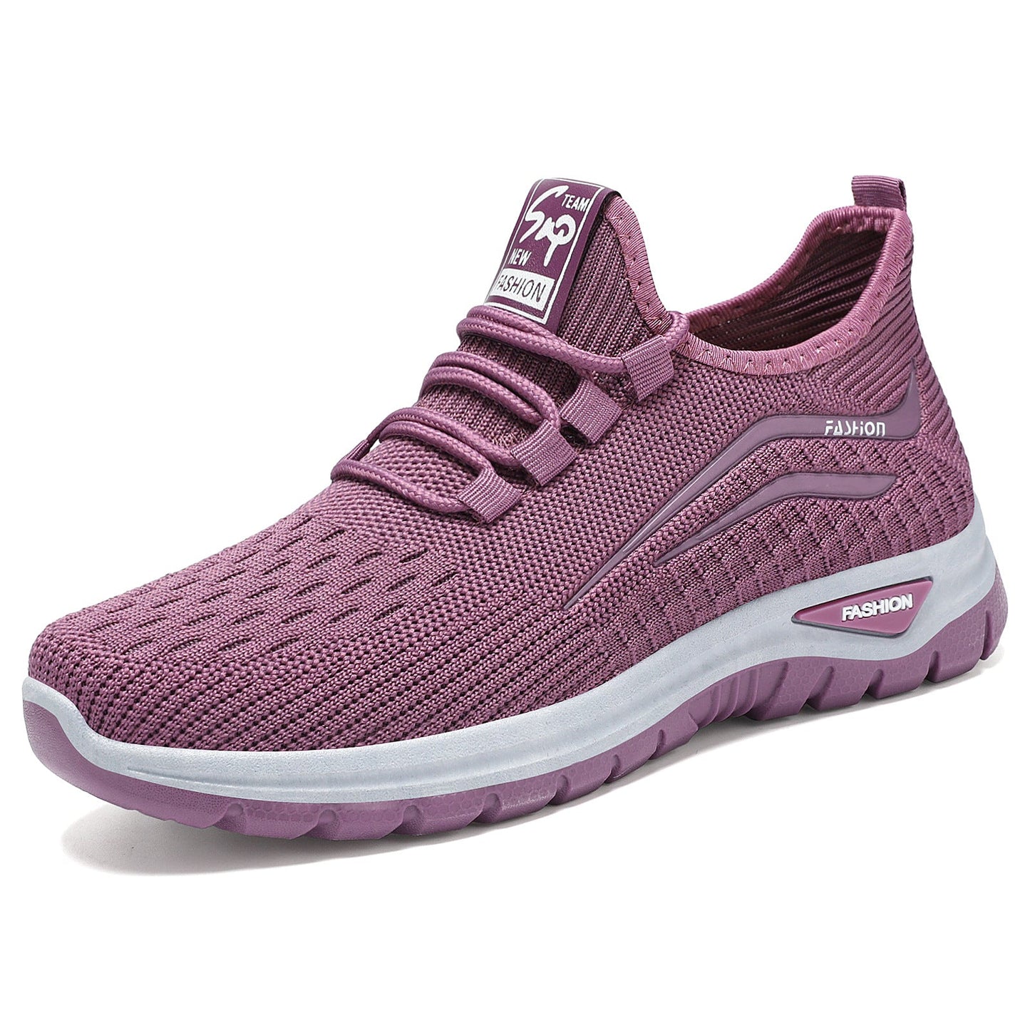 Damen Sneaker Leicht Bequem Strick Schuhe