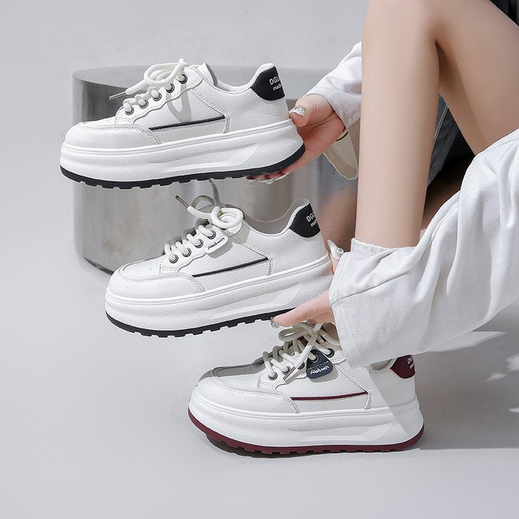 Damen Plateau Sneaker Sportlich Hochwertig Heidi