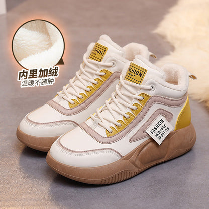 Damen Winter Sneaker Warm Rutschfest Schnee Stiefel