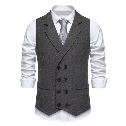 Herren Anzugweste Modern mit Hahnentrittmuster Elegant