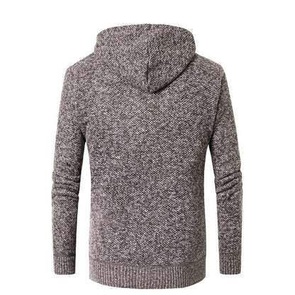 Herren Strickjacke mit Kapuze Weich Warm Modern