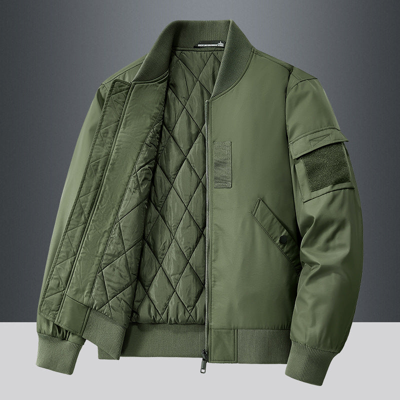 Herren Winterjacke Isoliert Warm Bomberjacke